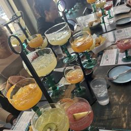 Multiple margarita flights and each one was so good!!