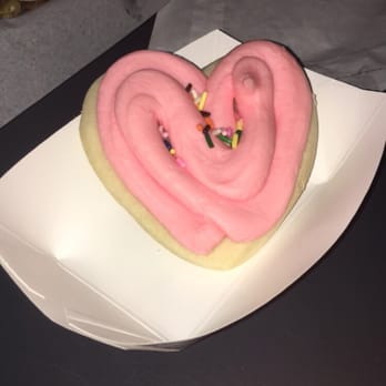 Cravings Bistro - Sugar Cookie in cute heart design! (A little too doughy for my taste) - Salad Near Me - Pleasant Grove, Utah Cravings Bistro - Sugar Cookie in cute heart design! (A little too doughy for my taste) - Salad Near Me - Pleasant Grove, Utah