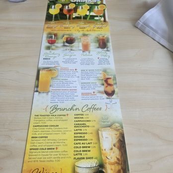 The Toasted Yolk Cafe - Brunch drink menu - Breakfast & Brunch Near Me - Spring, Texas