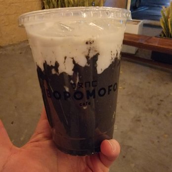 Bopomofo Cafe - Black sesame latte - Bubble Tea Near Me - San Gabriel, California Bopomofo Cafe - Black sesame latte - Bubble Tea Near Me - San Gabriel, California