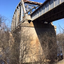 Cal Sag Trail - Railroad bridge as seen along the trail.