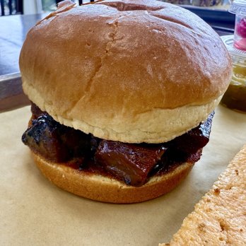 J.Bone's Barbecue - Brisket Burnt End Sandwich - Barbeque Near Me - Westfield, New Jersey