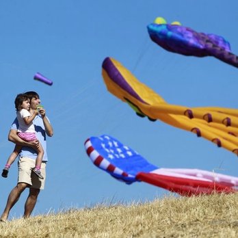 Cesar Chavez Park - Kites with family. - Parks Near Me - Berkeley, California