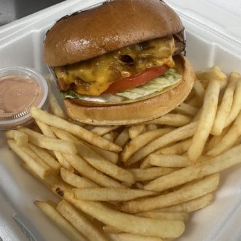 Flavortown Grill - Texas Burger with Large Fries - Food Trucks Near Me - Malad City, Idaho Flavortown Grill - Texas Burger with Large Fries - Food Trucks Near Me - Malad City, Idaho