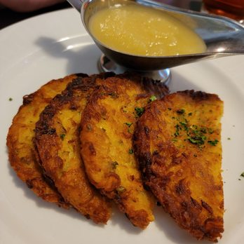 Waldhorn Restaurant - Potatoes cakes appetizer - German Near Me - Pineville, North Carolina Waldhorn Restaurant - Potatoes cakes appetizer - German Near Me - Pineville, North Carolina