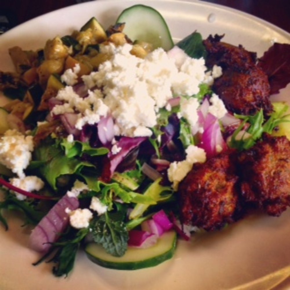 The Spot - Falafel salad- minus black beans, added feta. SPOT on. ha ha - New American Near Me - Northfield, New Jersey The Spot - Falafel salad- minus black beans, added feta. SPOT on. ha ha - New American Near Me - Northfield, New Jersey