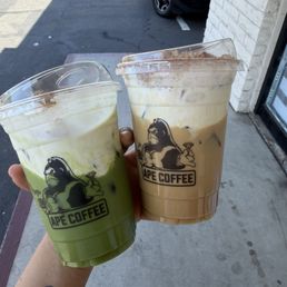 Incredible Ape Matcha & Tiramisu Latte