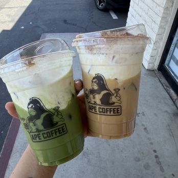 Ape Coffee - Incredible Ape Matcha & Tiramisu Latte - Coffee & Tea Near Me - Orange, California