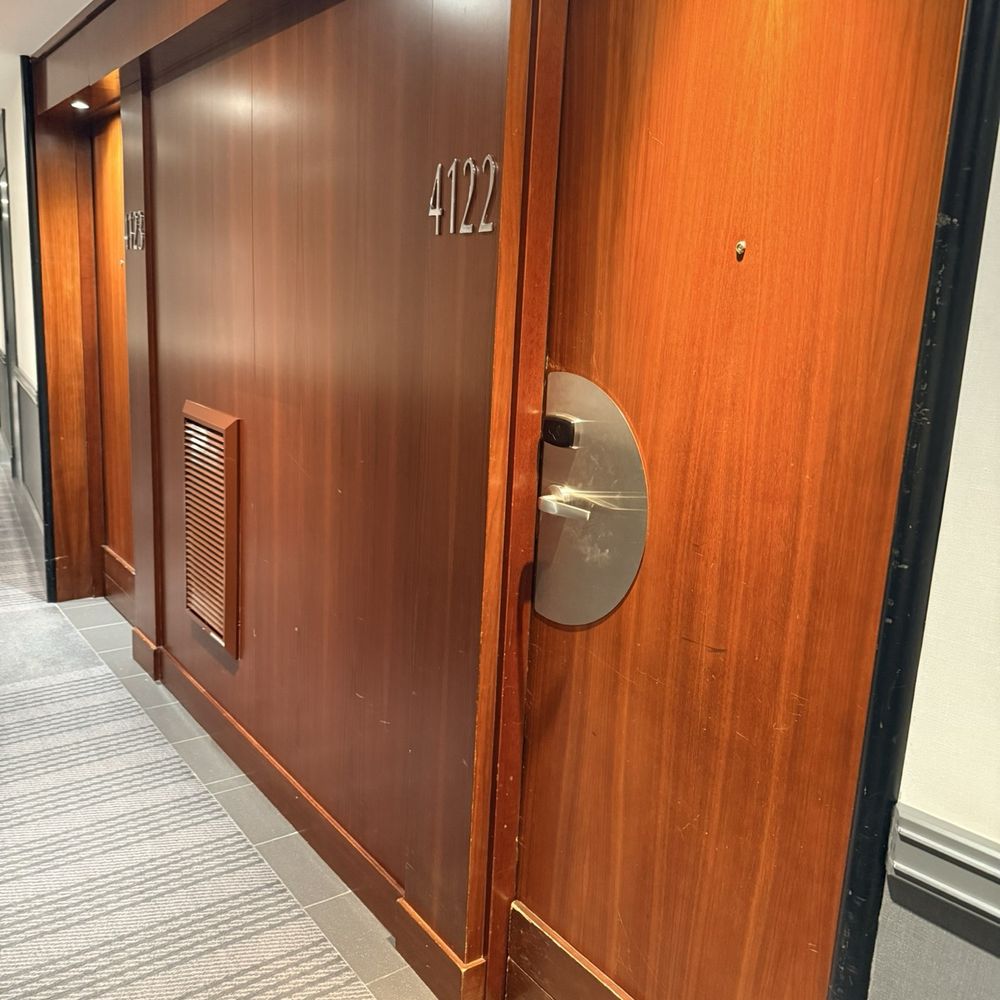 Le Meridien Paris Arc de Triomphe - Hallway doors.  Reminds me of a cruise ship - Hotels Near Me - Paris, 75
