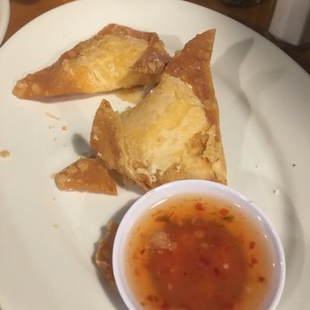Mr Chopsticks - Crab Rangoon with overpowering cream cheese flavor - Chinese Near Me - Denton, Texas