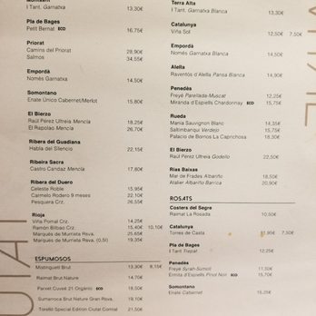 Ciutat Comtal - Wine menu (per bottle!) - Tapas Bars Near Me - Barcelona, B