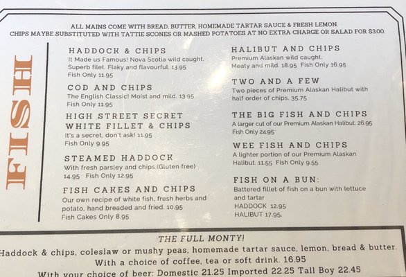 Menu photo 1 High Street Fish and Chips North York, ON Menu photo 1 High Street Fish and Chips North York, ON