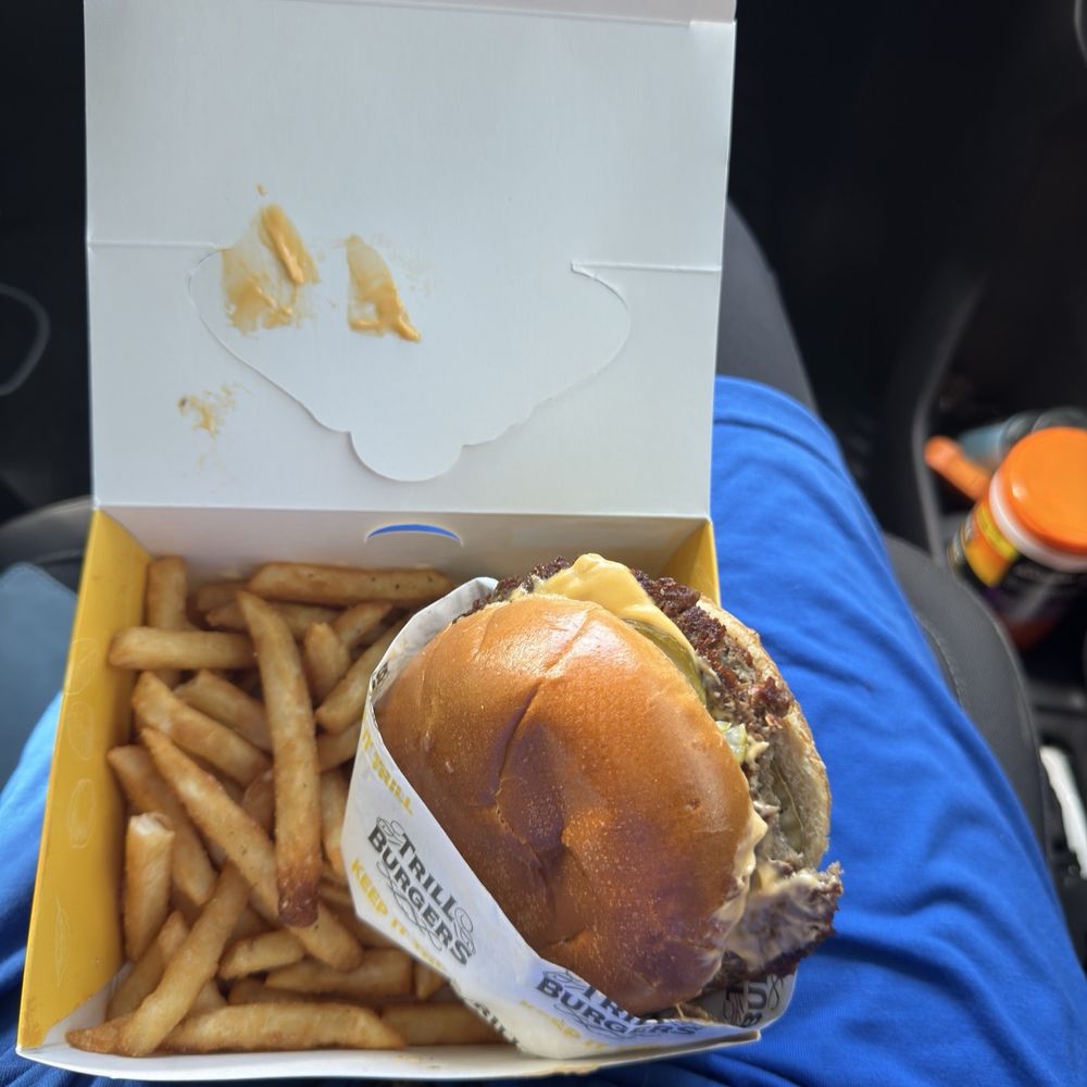 Trill Burgers - Spring - Kids vegan burger Eleven bucks for a mini‑meal and not even a plastic dinosaur? Disrespectful - Burgers Near Me - Spring, Texas Trill Burgers - Spring - Kids vegan burger Eleven bucks for a mini‑meal and not even a plastic dinosaur? Disrespectful - Burgers Near Me - Spring, Texas
