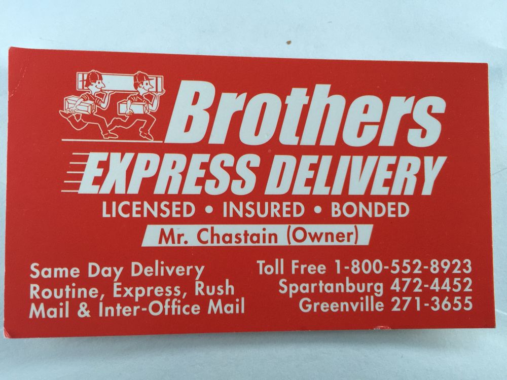 BROTHERS EXPRESS DELIVERY - Updated July 2026 - Inman, South Carolina ...
