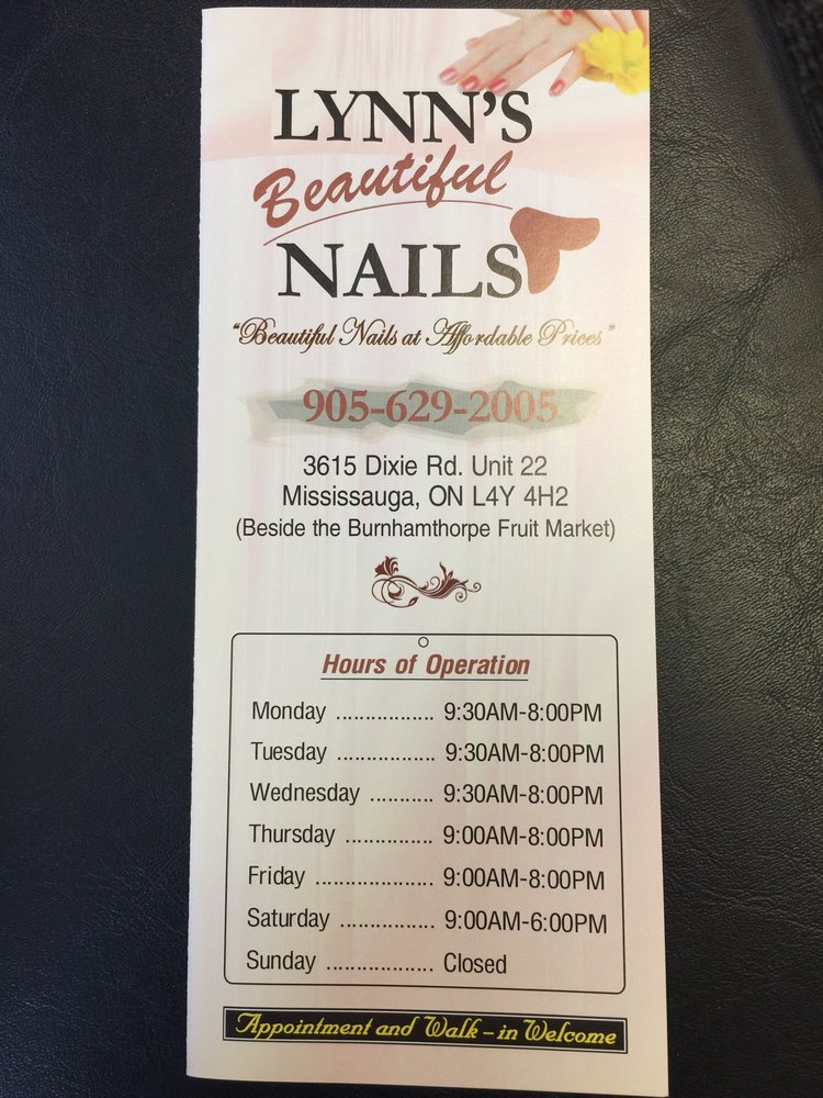 LYNN’S BEAUTIFUL NAILS Updated October 2024 3615 Dixie Road
