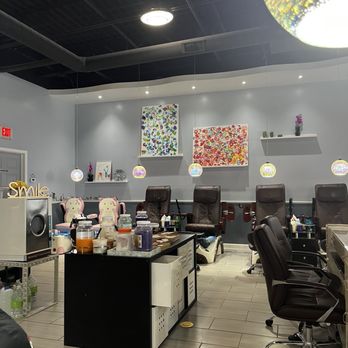 Sisters' Nails and Spa - Indoor decor. Massage Chairs, including those for children. - Nail Salons Near Me - Whitestown, Indiana Sisters' Nails and Spa - Indoor decor. Massage Chairs, including those for children. - Nail Salons Near Me - Whitestown, Indiana