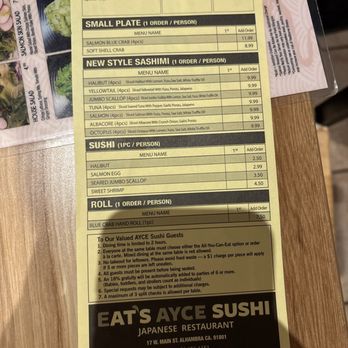 Eat's Ayce Sushi - Japanese Near Me - Alhambra, California Eat's Ayce Sushi - Japanese Near Me - Alhambra, California