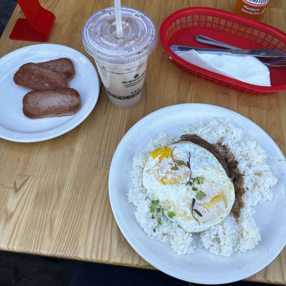 Stacks Pancake House - Loco Moco and Spam side - Breakfast & Brunch Near Me - Dana Point, California Stacks Pancake House - Loco Moco and Spam side - Breakfast & Brunch Near Me - Dana Point, California