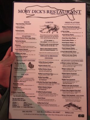 Menu photo 8 Moby Dick's Wellfleet, MA Menu photo 8 Moby Dick's Wellfleet, MA
