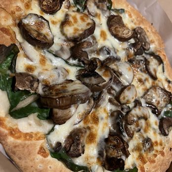 LA Gourmet Pizza - Mushroom and spinach small pizza. - Pizza Near Me - Dallas, Texas LA Gourmet Pizza - Mushroom and spinach small pizza. - Pizza Near Me - Dallas, Texas
