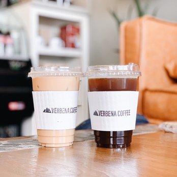 Verbena Coffee - Iced Lavender Latte and Iced Americano IG: @joyyeats - Coffee & Tea Near Me - Houston, Texas Verbena Coffee - Iced Lavender Latte and Iced Americano IG: @joyyeats - Coffee & Tea Near Me - Houston, Texas