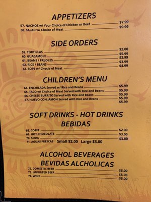 Menu photo 1 La Roca Redwood City, CA