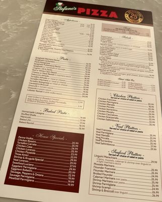 Menu photo 1 Stefano's Pizzeria Pompton Plains, NJ Menu photo 1 Stefano's Pizzeria Pompton Plains, NJ