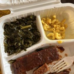 Senbeb Cafe - BBQ Tofu, Greens, Mac ' N Cheez