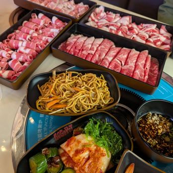 Go Go Pot - Our 1st round of meat selections and sauce bar goodies - Hot Pot Near Me - Hillsboro, Oregon Go Go Pot - Our 1st round of meat selections and sauce bar goodies - Hot Pot Near Me - Hillsboro, Oregon