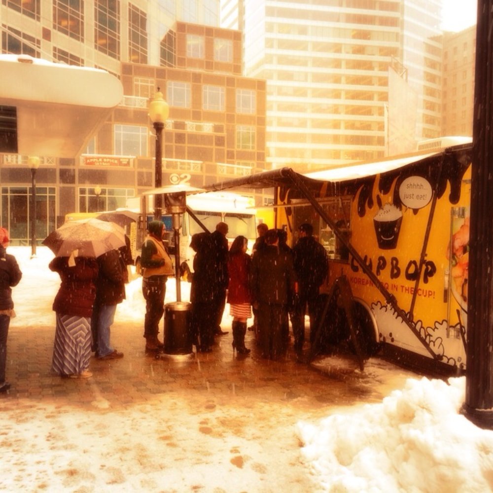 Cupbop - Braving the weather for tastiness on food truck Thursday @ Gallivan. - Food Trucks Near Me - Provo, Utah