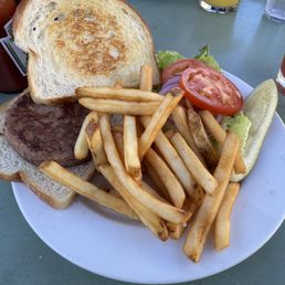 Vegetarian Burger, sourdough bun to make vegan
