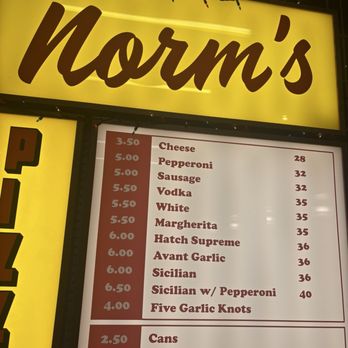 Norm's Pizza - Menu - Pizza Near Me - New York, New York Norm's Pizza - Menu - Pizza Near Me - New York, New York