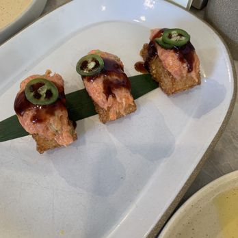 Sora - Spicy tuna crispy rice - Sushi Bars Near Me - Los Angeles, California Sora - Spicy tuna crispy rice - Sushi Bars Near Me - Los Angeles, California