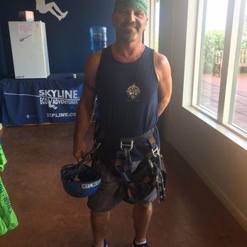 Shaka Zipline - Brian is ready to go! - Ziplining Near Me - Koloa, Hawaii