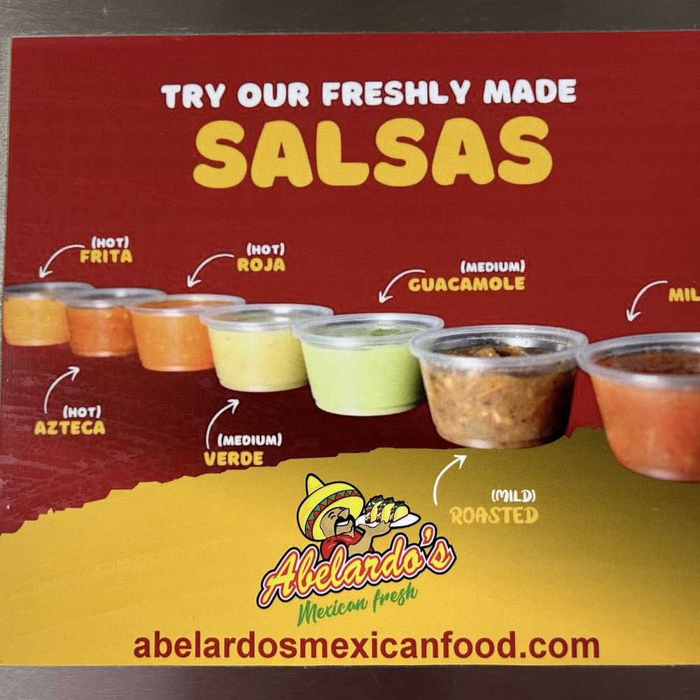 Abelardo's Mexican Fresh - Salsa options - Mexican Near Me - Omaha, Nebraska Abelardo's Mexican Fresh - Salsa options - Mexican Near Me - Omaha, Nebraska