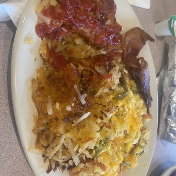 Clayton's Coffee Shop - Huevos a la Mexicana with no ham- spicy and good - Coffee & Tea Near Me - Coronado, California