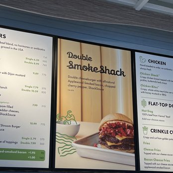 Shake Shack - Menu board - Burgers Near Me - Carlsbad, California