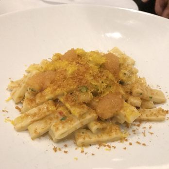 Buca Yorkville - Sea urchin pasta - perfectly toothy and flavourful with generous sea urchin - Italian Near Me - Toronto, Ontario Buca Yorkville - Sea urchin pasta - perfectly toothy and flavourful with generous sea urchin - Italian Near Me - Toronto, Ontario
