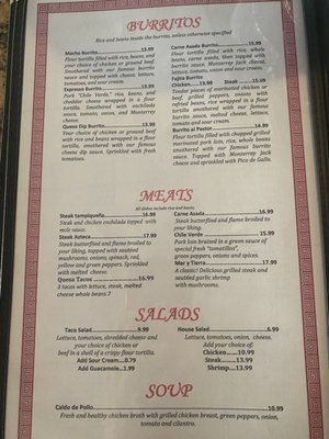 Menu photo 6 Casa Azteca Mexican Restaurant Fort Pierce, FL