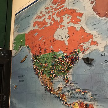 Market Grill - They offered us to put a pin on map from where we are from - Seafood Near Me - Seattle, Washington Market Grill - They offered us to put a pin on map from where we are from - Seafood Near Me - Seattle, Washington