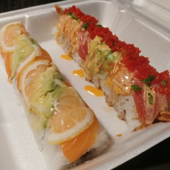 Aloha Sushi - YUM. Salmon Lover (Left), Jessica (Right). - Japanese Near Me - Azusa, California