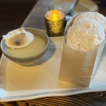 Bosscat Kitchen & Libations - Beignets (5) with Meyer Lemon Curd - New American Near Me - Irvine, California Bosscat Kitchen & Libations - Beignets (5) with Meyer Lemon Curd - New American Near Me - Irvine, California