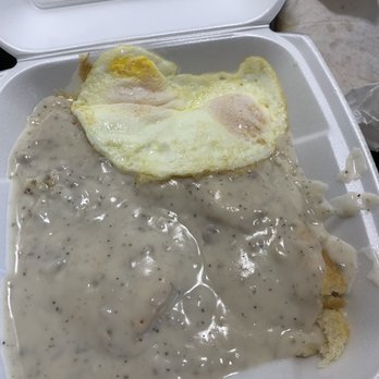 Cosmo's Cafe - Full order Biscuit and Gravy with 2 eggs over easy. - Salad Near Me - Largo, Florida