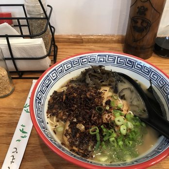 Blackbeard Ramen - Tonkotsu ramen with extra fried onions - Ramen Near Me - Cliffside Park, New Jersey