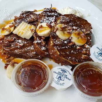 Meli Cafe - Banana bread French toast - a little sweet for our taste, but good for what it is - New American Near Me - Chicago, Illinois Meli Cafe - Banana bread French toast - a little sweet for our taste, but good for what it is - New American Near Me - Chicago, Illinois