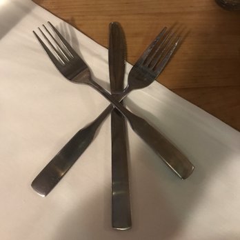 Tucci's - Amazing silverware/napkins provided.. - Italian Near Me - Bourbonnais, Illinois