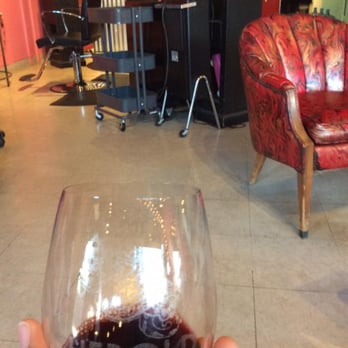 Voodoo's Hair Salon - A glass of wine as I wait for the stylist. Yumm. - Hair Salons Near Me - Napa, California Voodoo's Hair Salon - A glass of wine as I wait for the stylist. Yumm. - Hair Salons Near Me - Napa, California