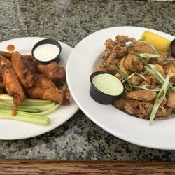 Buffalo wings & Calamari  literally the best