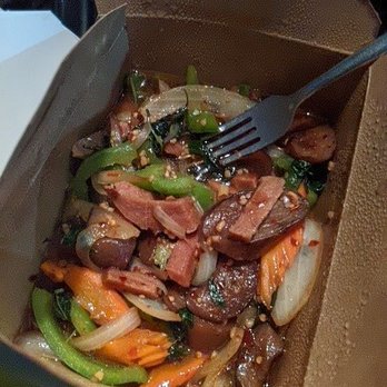 Thai Vegan - Spicy Eggplant with soy chicken, EXTREMELY salty - Vegan Near Me - Albuquerque, New Mexico