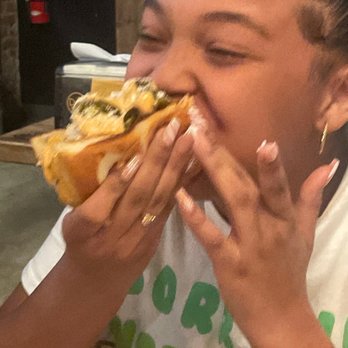 Dog Haus - Pasadena - Half the hot daug gone in one bite haha - New American Near Me - Pasadena, California Dog Haus - Pasadena - Half the hot daug gone in one bite haha - New American Near Me - Pasadena, California